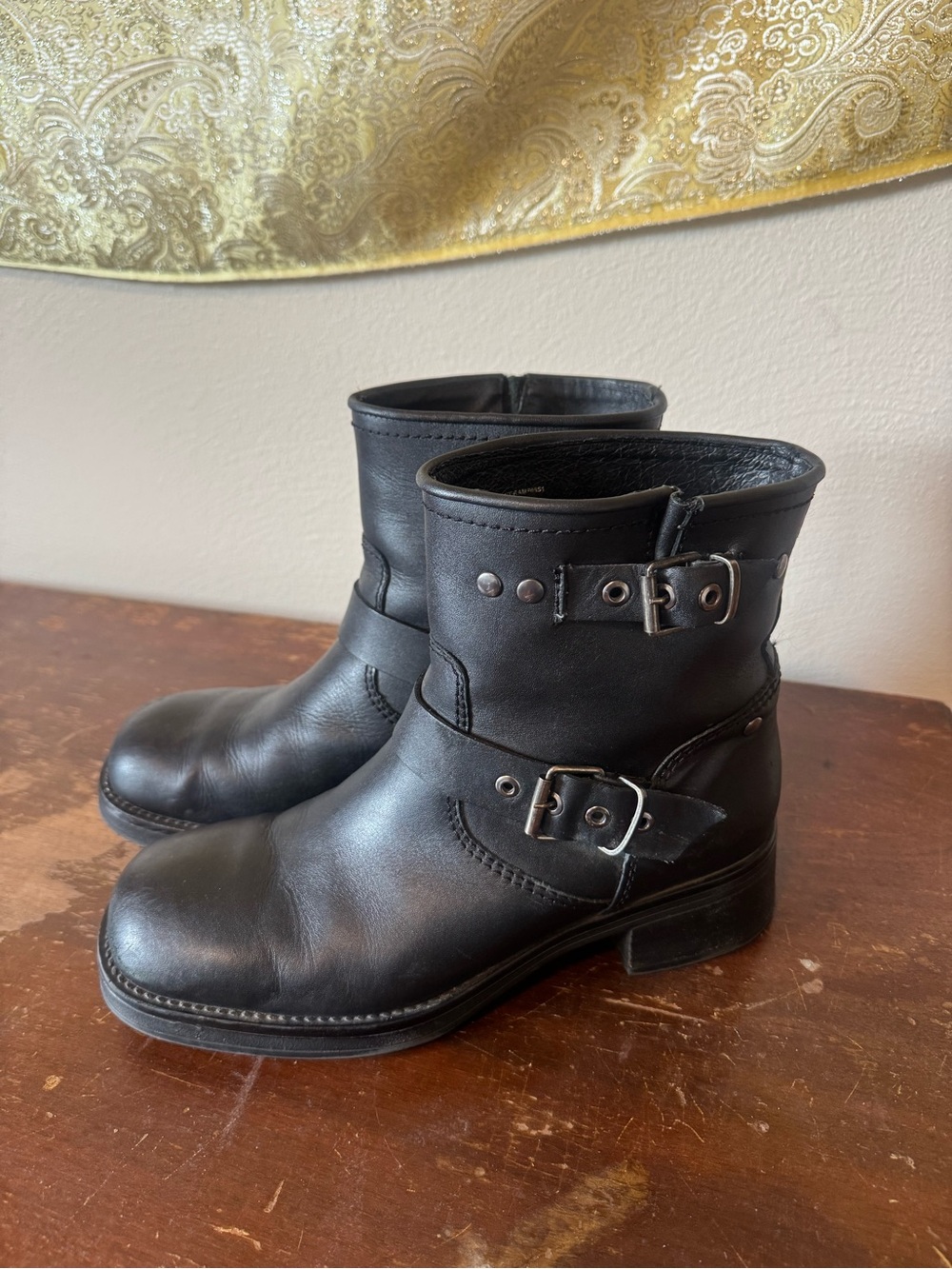 Steve Madden Black Women's Ankle Buckle Boots
